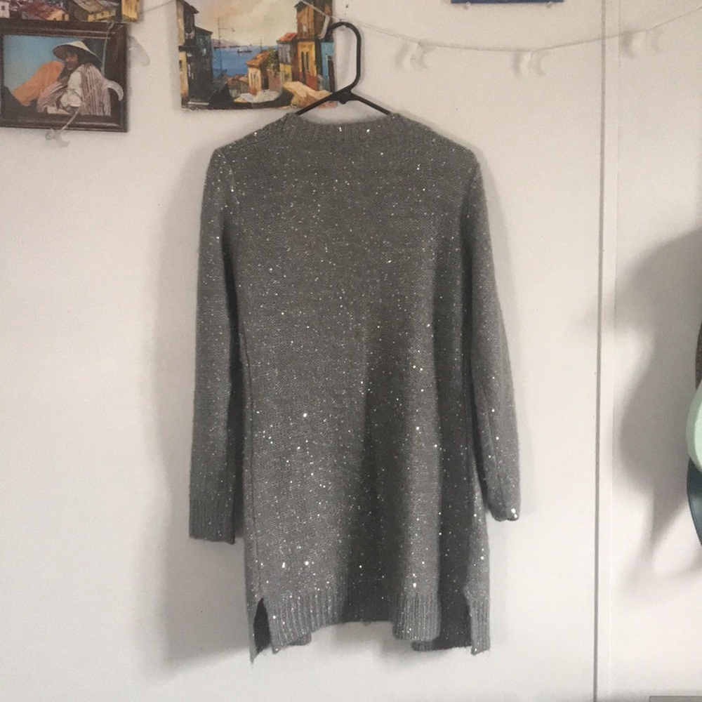 Gray Sparkle Cardigan - Picture 4 of 4